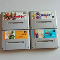 SFCソフト 　ドラゴンボールなど４本セット