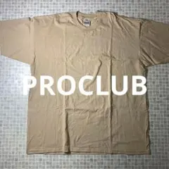 【美品】PROCLUB ビッグTシャツ　大きいサイズTシャツ　4XL　ベージュのサムネイル