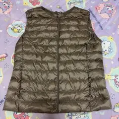 UNIQLO ダウンベスト グレージュ　Lサイズ
