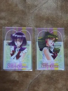 【バラ売り値下げ不可】明治✕美少女戦士セーラームーン　オリジナルクリアカード2枚