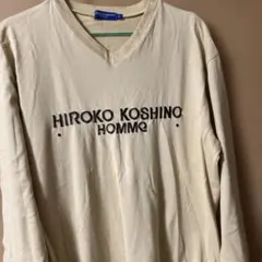 HIROKO KOSHINO HOMME VネックTシャツ Mサイズ クリーム