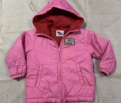 ミキハウス　リバーシブル　女の子用　ジャケット　90cm ピンク✖️赤