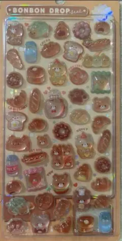 シール くま パン ドロップシール ボンボンシール