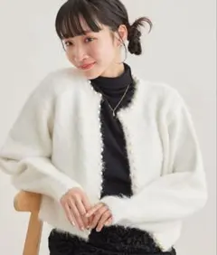 新品同様 JAYRO パール付き ニットカーディガン 人気商品 完売 ジャイロ