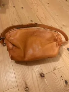 【dan genten】ゴートレザー ボディバッグ ブラウン 本革 経年変化