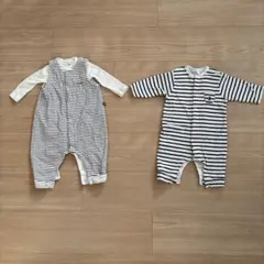 プチバトー　長袖　肌着　Petit Bateau 6m/67㎝　ロンパース