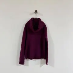 COMME CA ISM タートルネックニット M パープル 紫 オフタートル