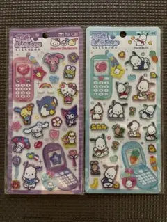 【正規品】平成はっぴーフォンSTICKERS ポチャッコ&サンリオキャラクター