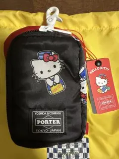 HELLO KITTY × PORTER マルチポーチ ブラックのサムネイル