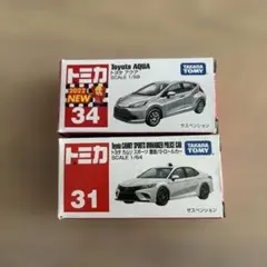 トミカ　トヨタアクア&トヨタカムリスポーツ覆面パトカーセット
