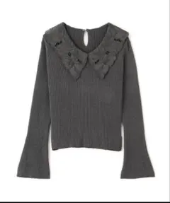 PROPORTION BODY DRESSING レース襟付きニット