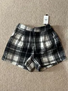 【新品未使用】one way ショート丈パンツ チェック