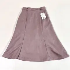 【新品タグ付】スエードタッチ マーメイドスカート ミディアム丈 M ハニーズ