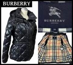 希少 バーバリーロンドン 4Way 裏地 メガ ノバチェック ダウン ジャケット