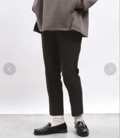 GLOBAL WORK NR起毛ストレッチスリムテーパードパンツ　Sサイズ