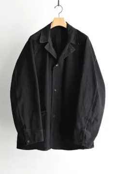 comoli ブラックデニム ワークジャケット (D01-01002)