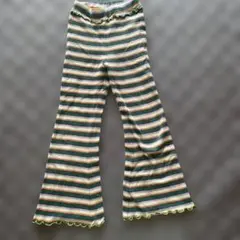MARKEY'Sストライプ フレアパンツ130センチ