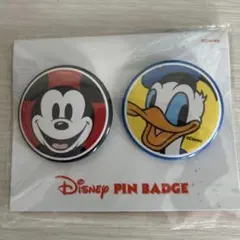 ディズニー 缶バッジ 2個セット