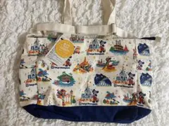 ディズニーリゾート　レトロ柄　トートバッグ　メイクユアフェイバリット