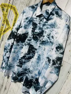 極限定 TAKEO KIKUCHI Wave Splash 長袖シャツ Lサイズのサムネイル