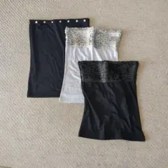 ベアトップ・チューブトップ 3点セット