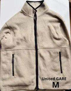 UnitedGARE M ベージュ　フリース　ジャケット