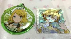 セガラッキーくじ 壊れたセカイと歌えないミク　鏡音リン 缶バッジ おまけ付き