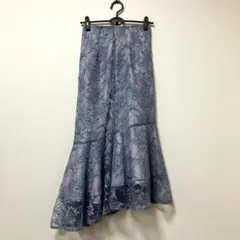 マーキュリーデュオ　ロングスカート 花　レース　大人　デザイン　マーメイド