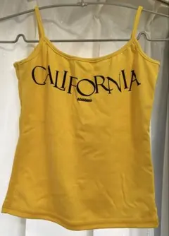 California ロゴ キャミソール イエロー