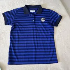 Jack Bunny!! レディース　S ネイビー ストライプ ゴルフシャツ