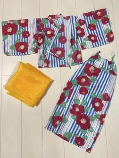 BEEdes BEE 浴衣110 椿柄 浴衣ドレス セパレートタイプのサムネイル
