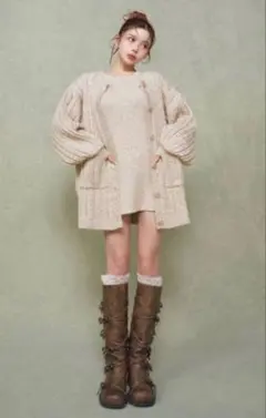 Darich ニットミニワンピース