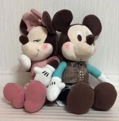 新品未使用ディズニー ミッキー ミニー ルビー＆ミントショコラ ペア ぬいぐるみ