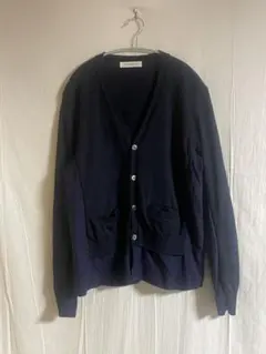 未使用】ブラミンク カシミヤシルク カーディガン ネイビー 36 - メルカリ