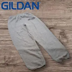 GILDAN スウェットジョガーパンツ ワンポイント Mサイズ グレー
