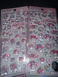 あ*ー様 My Melody 立体シール 2シートセット