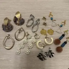 多様なデザイン　イヤリングセット 10点