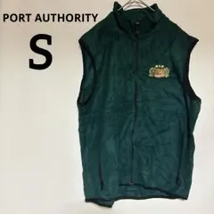美品✨ PORT AUTHORITY 【S】 ダークグリーン ジップアップベスト
