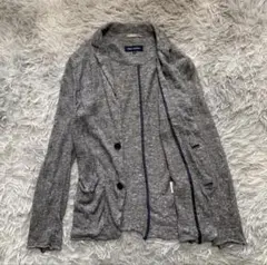 アーバンリサーチ　麻混 テーラードジャケット 紺色 ライトアウター