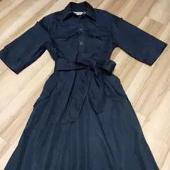ZARA SRPLS シャツワンピース ネイビー