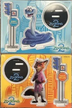 最安値‼️ ズートピア アクリルスタンド 2個セット ニック ゲイリー