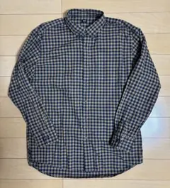 UNIQLO エクストラファインコットンブロードチェックシャツ XL (3)