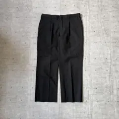 90s 2タック スラックス ダークグレー W35 シティボーイ 古着のサムネイル