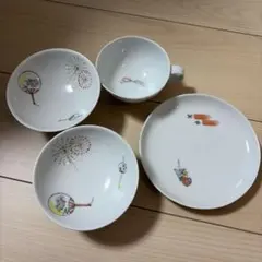 手描き花火デザイン食器セットのサムネイル