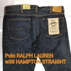 新品タグ付き POLO RALPHLAUREN Hampton 濃紺 38×32