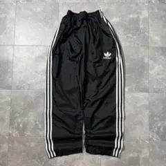 90s【old adidas】wide track pants/y2k tech