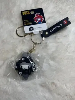 黒ミャクミャクMy Melody キーホルダー EXPO 2025 マイメロ