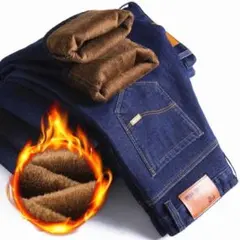 フリース裏地 ダークブルーデニム