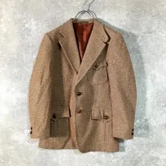 Stanley Blacker　ヴィンテージ テーラード　くるみボタン 茶のサムネイル