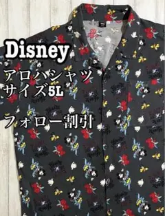 【ビッグサイズ】Disney アロハシャツ サイズ5L ミッキーマウスのサムネイル